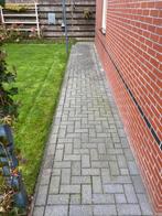Gratis ca 45 m2 bestrating betonsteen BKK antraciet, Tuin en Terras, Tegels en Klinkers, Ophalen, Gebruikt, Beton, Klinkers