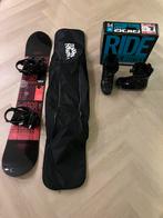 Snowboard Ride, K2 charm bindingen en Ride boots maat 39,5, Sport en Fitness, Snowboarden, Ophalen, Zo goed als nieuw, Board