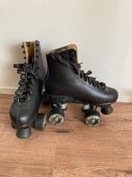 Rolschaatsen professioneel vintage maat 37 zwart leer, Sport en Fitness, Skeelers, Overige merken, Overige typen, Ophalen of Verzenden
