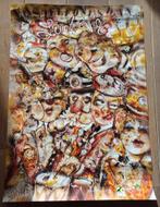 Carnavalsposter 2014 Guy Olivier, Ophalen, Gebruikt, 50 tot 75 cm, Foto of Poster