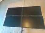4 stuks HP 23 inch monitor op standaard, model e231, full hd, VGA, Gebruikt, Full HD, Ophalen of Verzenden
