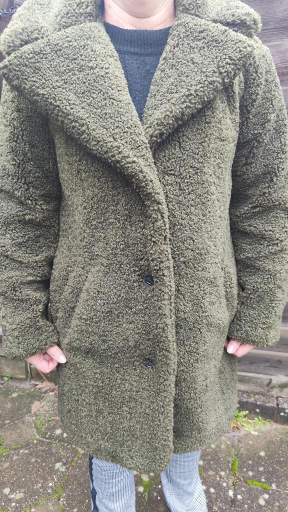 Groene dames winterjas "Teddy" maat S, Kleding | Dames, Jassen | Winter, Zo goed als nieuw, Maat 36 (S), Groen, Ophalen of Verzenden