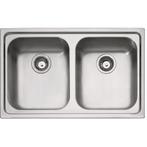 Dubbele rvs spoelbak van Franke nieuw in de doos, Overige kleuren, Zo goed als nieuw, Minder dan 100 cm, 25 tot 50 cm