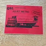 Sticker etherpiraat zender Juliet en Romeo Metro, BALKBRUG, Ophalen of Verzenden, Zo goed als nieuw