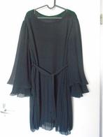 Made in Italy Zwart Plisse Tuniek Wijde Mouwen XL- XXL Nieuw, Kleding | Dames, Blouses en Tunieken, Made in Italy, Verzenden, Zwart