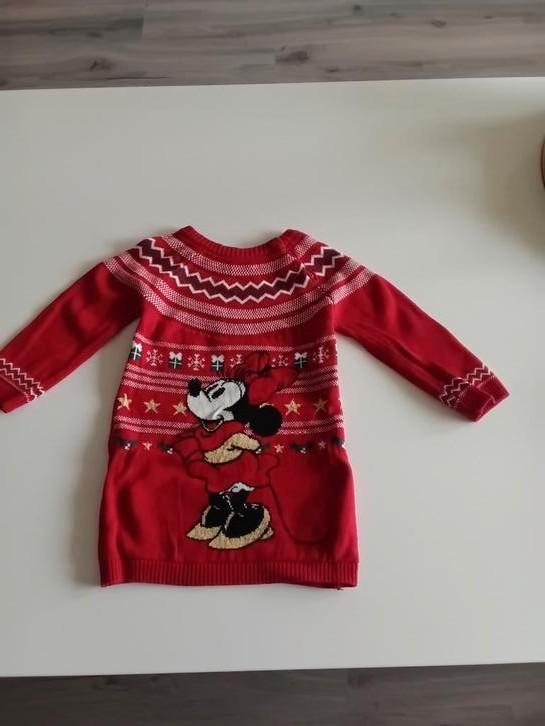 Disney kerst jurk truit Maat 80 mannie mouse primark, Kinderen en Baby's, Babykleding | Maat 80, Zo goed als nieuw, Meisje, Jurkje of Rokje