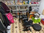 Gorilla sports bench press set, Ophalen of Verzenden, Zo goed als nieuw, Fitnessbank