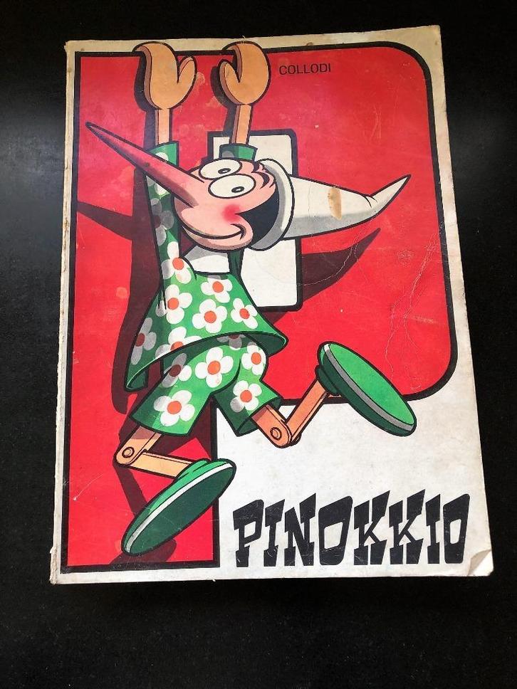 Vintage Boek 32 cm Pinokkio Collodi Hans Andreus 1967, Verzamelen, Disney, Gebruikt, Overige typen, Ophalen of Verzenden