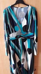 Turquoise gekleurde elastische jurk - Mt 46- Nog nieuw, Overige kleuren, Maat 46/48 (XL) of groter, Nieuw, Ophalen of Verzenden