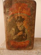 antiek blik baai tabak oude man,friesche tabak lieftinck's, Verzamelen, Ophalen of Verzenden, Gebruikt, Overige, Overige merken