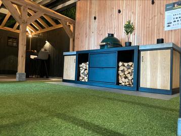 Beutenkeuken met green egg beschikbaar voor biedingen