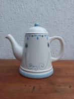 Fraaie Jet ter Steege theepot. Blauw. Wit. Landelijk, Huis en Inrichting, Keuken | Servies, Ophalen of Verzenden, Zo goed als nieuw