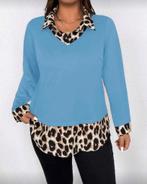 Top Juul Blauw-2 (44-52), Verzenden, Nieuw, Blauw, Shirt of Top