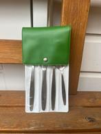 Vintage reisbestekset in etui | camping bestek, Ophalen of Verzenden