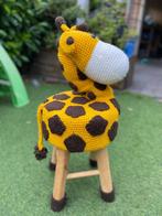 Houten kruk dier giraffe, Ophalen, Zo goed als nieuw, Overige typen