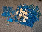 Partij Lego trein blauwe rails, wissels, kruising, trafo, Ophalen of Verzenden, Gebruikt, Complete set, Lego