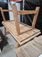 Buiten tafels eiken en  hardhouten, Tuin en Terras, Tuintafels, Ophalen, Zo goed als nieuw, Rechthoekig, Hout