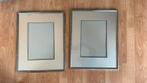 Twee fotolijsten, Ophalen of Verzenden, Zo goed als nieuw, Metaal of Aluminium, Minder dan 50 cm