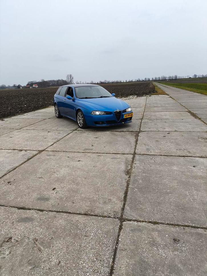 Alfa Romeo 156 2.4 JTD Multijet SW 2004 Blauw, Auto's, Alfa Romeo, Particulier, Diesel, E, Stationwagon, Handgeschakeld, Origineel Nederlands
