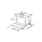 Zanussi vlakscherm afzuigkap ZHP6022X //NIEUW IN DOOS//, Ophalen, Recirculatie, Nieuw, Inbouw