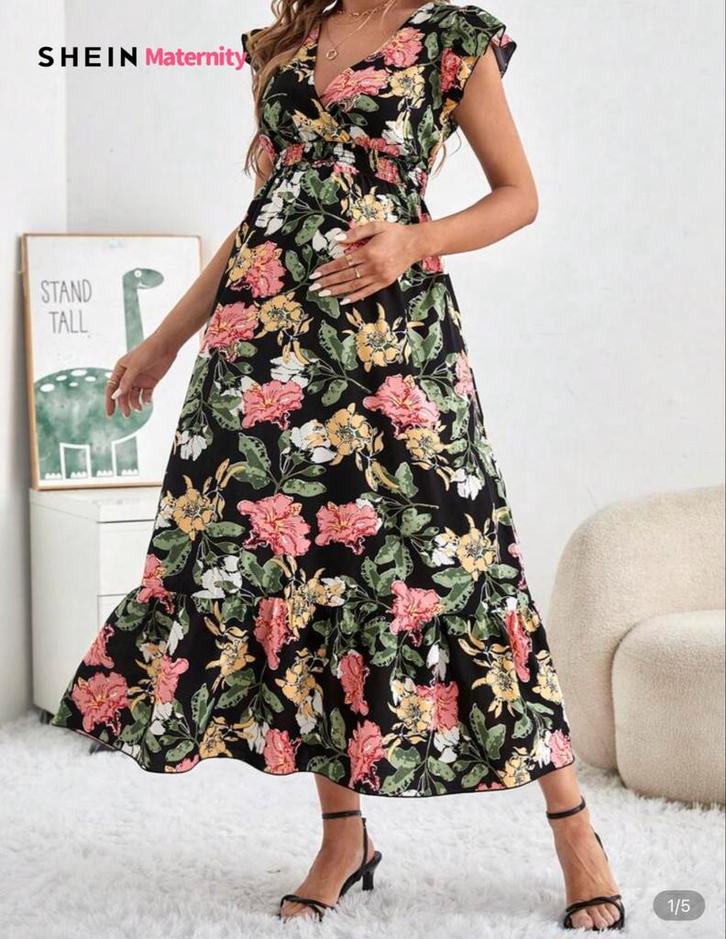 Zwangerschapsjurk Maat 46 - Ook niet-zwanger te dragen!, Kleding | Dames, Jurken, Zo goed als nieuw, Maat 46/48 (XL) of groter