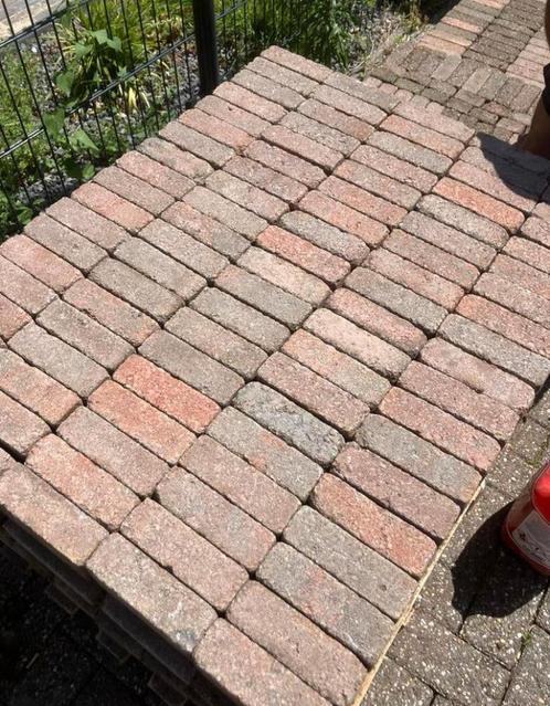 oude waaltjes rijnformaat getrommeld ca 10 m2, Tuin en Terras, Tegels en Klinkers, Gebruikt, Klinkers, Beton, 10 m² of meer, Ophalen