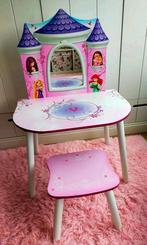 Schattige Disney Princess kinder kaptafel met krukje!, Gebruikt, Tafel(s) en Stoel(en), Ophalen