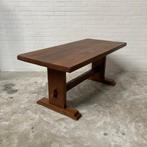 Oude kloostertafel massief eiken tafel brutalist eettafel, Huis en Inrichting, Tafels | Eettafels, 50 tot 100 cm, 150 tot 200 cm