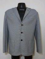 Donkerblauwe gestreepte designer blazer van Etro Milano, Verzenden, Zo goed als nieuw, Maat 48/50 (M), Blauw