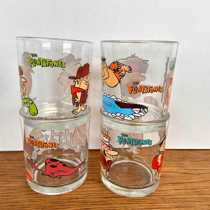 Flintstone glazen, Verzamelen, Retro, Huis en Inrichting, Ophalen of Verzenden
