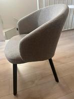 Set van 4 grijze eetkamerstoelen, Huis en Inrichting, Stoelen, Ophalen, Zo goed als nieuw, Vier, Stof