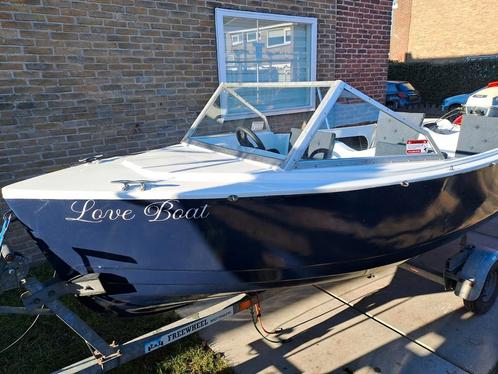 Prachtig bootje met zgan trailer, Watersport en Boten, Speedboten, Zo goed als nieuw, 3 tot 6 meter, Benzine, Minder dan 70 pk