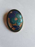 mooie sjaalklem cloisonne  blauw/paars, Sieraden, Tassen en Uiterlijk, Antieke sieraden, Ophalen of Verzenden