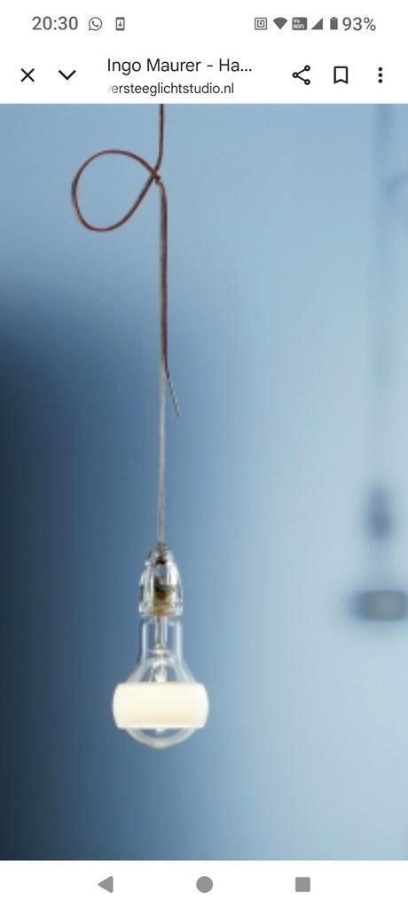 Ingo Maurer Johnny B.Good Design hanglampen 3x, Huis en Inrichting, Lampen | Hanglampen, Zo goed als nieuw, Minder dan 50 cm, Ophalen of Verzenden