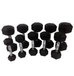 Tunturi Rubber Dumbbell Set | Dumbellset | 8-20, Ophalen, Zo goed als nieuw, Benen, Dumbbell