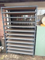 Stapelbare stellingkast, Ophalen, Gebruikt