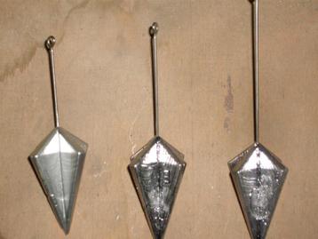 Piramide sterlood in 125 en 135gr / stuk. beschikbaar voor biedingen