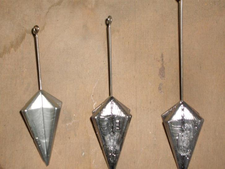 Piramide sterlood in 125 en 135gr / stuk., Watersport en Boten, Hengelsport | Zeevissen, Nieuw, Dobber of Lood, Ophalen of Verzenden