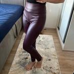 Bordeauxrode Leren Legging maat M, Kleding | Dames, Verzenden, Zo goed als nieuw, Zwart, Legging