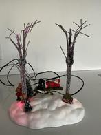 Kerstman op schommel aanvulling kerstdorp, Ophalen of Verzenden, Gebruikt