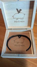 Pig & Hen Navarch 6mm, Sieraden, Tassen en Uiterlijk, Armbanden, Ophalen of Verzenden, Zo goed als nieuw, Zwart, Staal