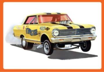 Bouwdoos 1965 Chevy Nova II AWB Funny Car AMT beschikbaar voor biedingen