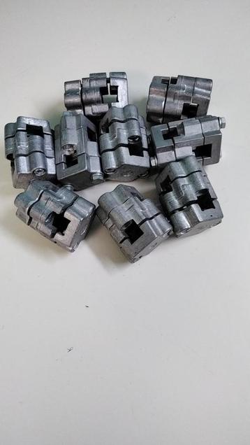 Haakse klemmen voor vierkant 20x20mm, 9 stuks, nieuw beschikbaar voor biedingen