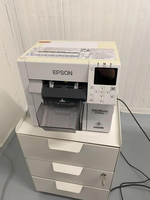 Epson ColorWorks C4000 BK Gloss labelprinter, Computers en Software, Labelprinters, Zo goed als nieuw, Etiket, Tape-label, Ophalen