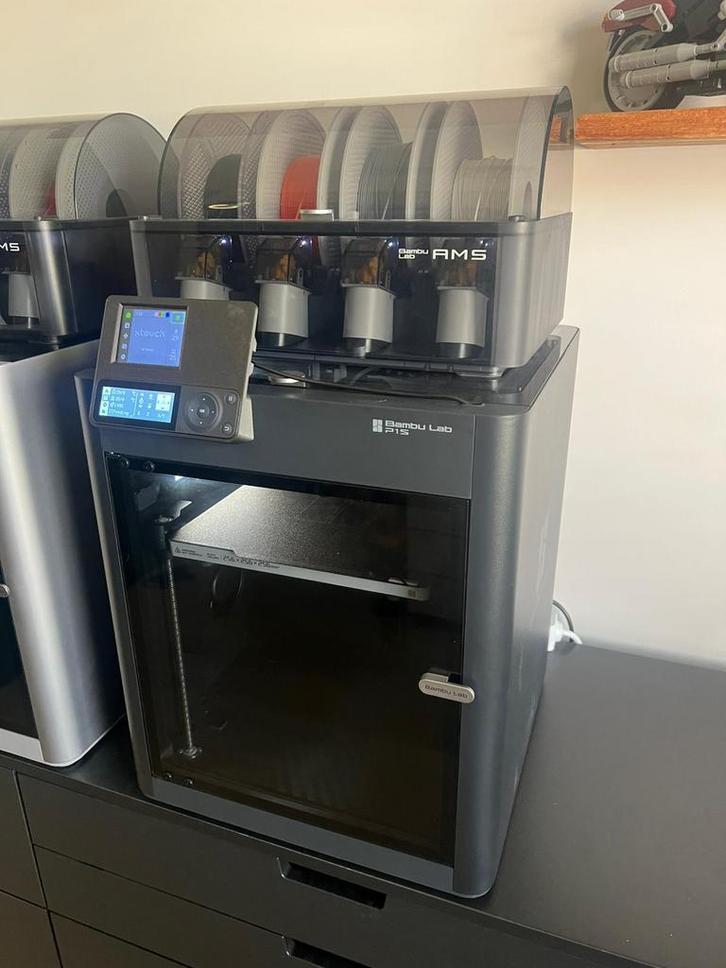 Bambu Lab P1S met AMS – uitstekende staat, Computers en Software, 3D Printers, Zo goed als nieuw, Ingebouwde Wi-Fi, Ophalen