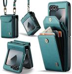 Luxe Flip Case met Kaarthouder voor Galaxy Z Flip 6 _ Groen, Verzenden, Nieuw, Overige modellen, Hoesje of Tasje