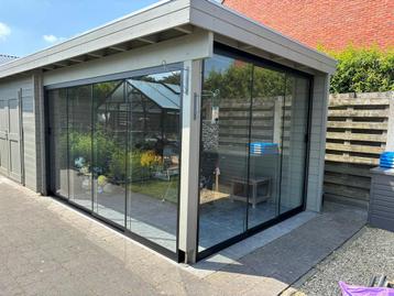 Glazen schuifwanden, schuifdeuren, glazenwand beschikbaar voor biedingen