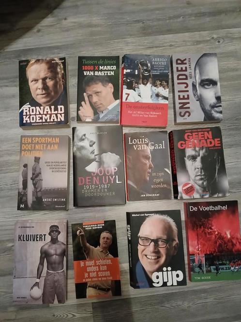 Voetbalboeken collectie - Spelers & Trainers, Boeken, Sportboeken, Gelezen, Balsport, Ophalen of Verzenden