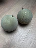 Velvet Kerstbal Lichtgroen met Gouden Spikkels - 10cm, Diversen, Kerst, Ophalen, Zo goed als nieuw