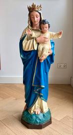 Antiek handgemaakt Maria Kind beeld – keramisch – ca. 95 cm, Ophalen